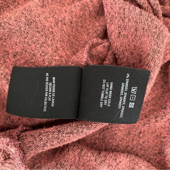 Anthropologie Postage Stamp Long-Sleeved Rose Pink Ruffle Hem Sweater XS - Picture 2 of 9